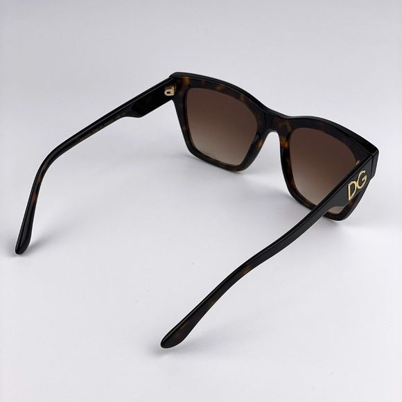 D&G DG4384 502/13 Sunglasses Havana Brown Square Women - Picture 9 of 10